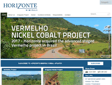 Tablet Screenshot of horizonteminerals.com